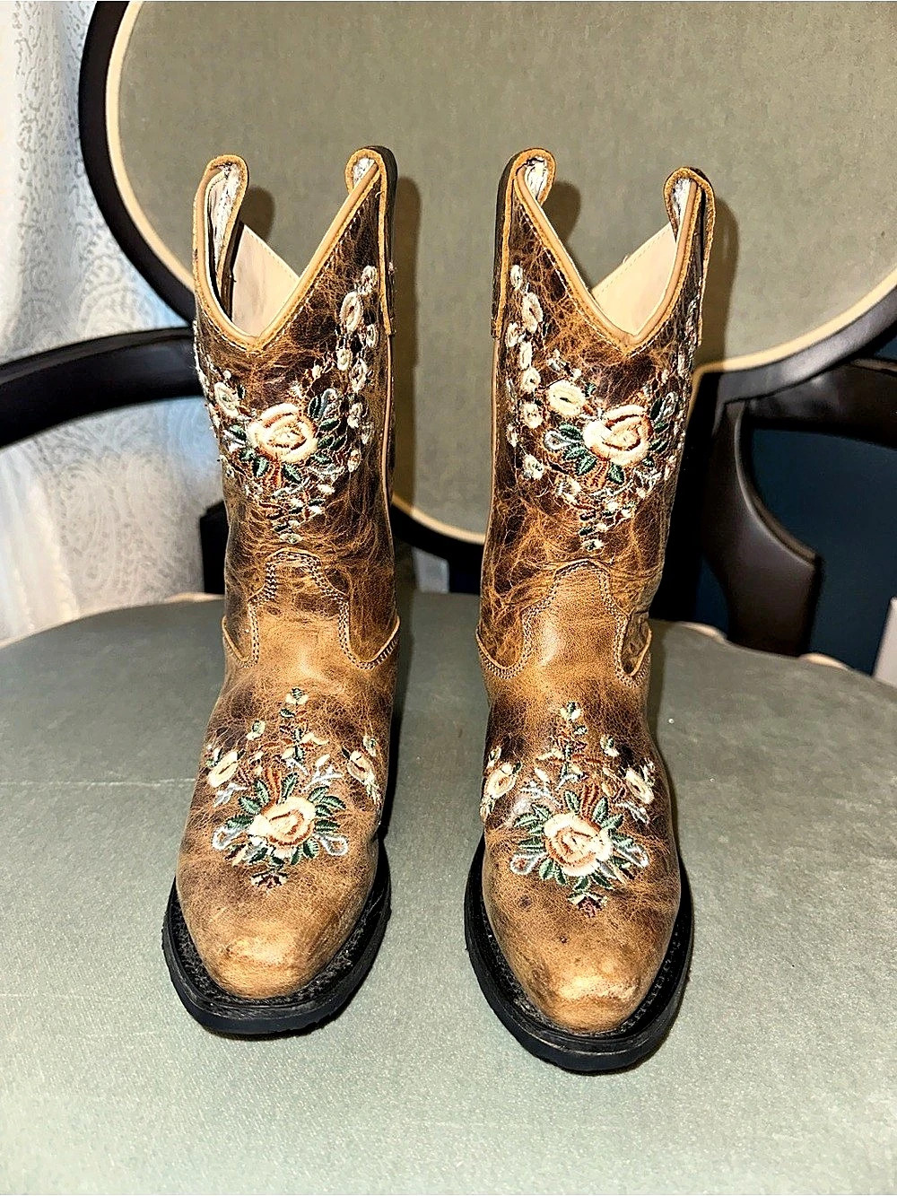 Shyanne Girls Embroidery Cowgirl Boots
